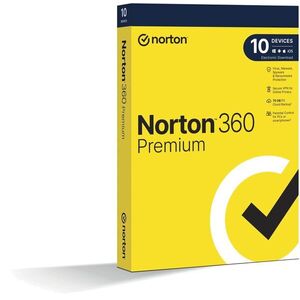 Norton 360 Premium 75GB, VPN, 1 felhasználó, 10 eszköz, 24 hónap (elektronikus licenc) kép