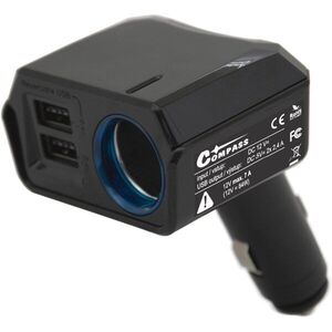 COMPASS SELECT Adapter, 12 V + 2×USB, 2400 mA kép