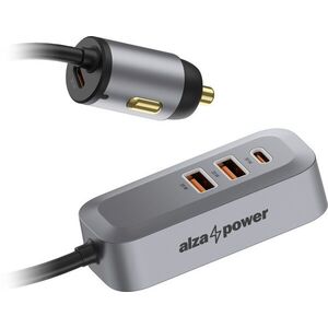 AlzaPower Car Charger X560 Multi Charge szürke kép