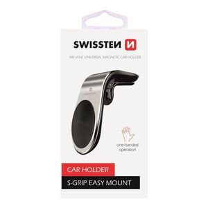 Swissten EASY MOUNT telefontartó szellőzőrácsba, fekete kép
