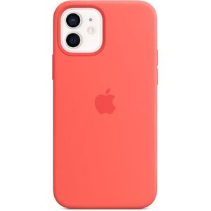 Apple iPhone 12 Mini Citrus Pink szilikon MagSafe tok kép