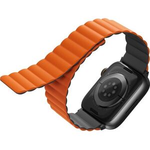 Uniq Revix Reversible Magnetic Apple Watch 42 / 44 / 45 / Ultra 49mm - szürke - narancsszín kép