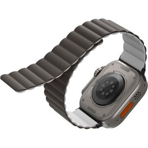 UNIQ Revix Reversible Magnetic Apple Watch 42/44/45/Ultra 49mm - szürke/fehér kép