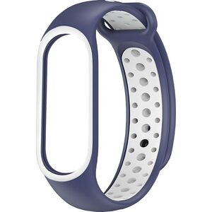 Eternico Sporty Xiaomi Mi band 5/6/7 szíj - Aqua Blue and White kép