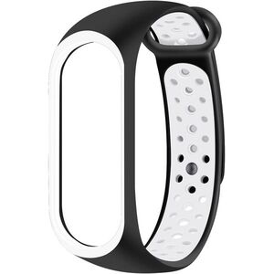 Eternico Sporty Xiaomi Mi band 5 / 6 / 7 - solid black and white kép