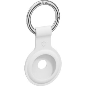 AlzaGuard Silicone Airtag Keychain, fehér kép