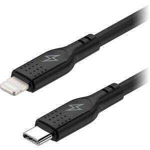 AlzaPower SilkCore USB-C to Lightning MFi, 2 m, fekete kép