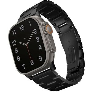 Uniq Osta Apple Watch 49/45/44/42mm, acél - Midnight (Black) kép