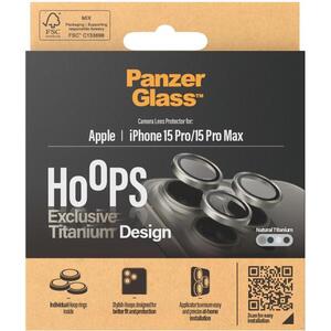 PanzerGlass HoOps Apple iPhone 16 Pro/15 Pro/16 Pro Max/15 Pro Max kamera védő gyűrű - natúr titán kép