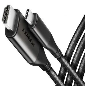 AXAGON RVC-HI2MC, USB-C to HDMI 2.0 cable 1, 8m, 4K / 60Hz HDR10, metal case, braided kép