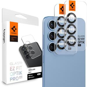 Spigen Glass tR EZ Fit Optik Pro HD 2 Pack Black Samsung Galaxy S 2025 kép