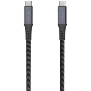 FIXED Multimedia Cable USB-C/USB-C USB4 gen2 20Gbps PD 3.1 240W 4K@60Hz, 2 m, fonott, szürke kép