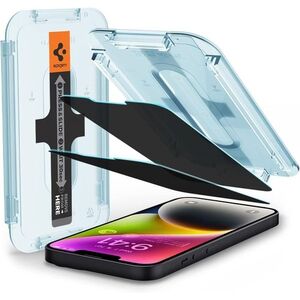Spigen Glass tR EZ Fit Transparency Sensor Open Privacy 2 Pack iPhone 14/13 Pro/13/16e üvegfólia kép