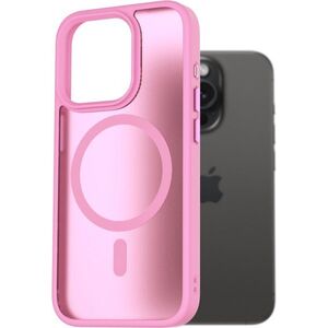 AlzaGuard Matte Case Compatible with Magsafe iPhone 15 Pro levendula-rózsaszín tok kép