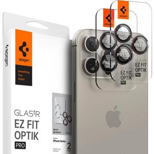 Spigen Glass tR EZ Fit Optik Pro 2 Pack L-s iPhone 17 Pro/16 Pro/16 Pro Max/17 Pro Max kép