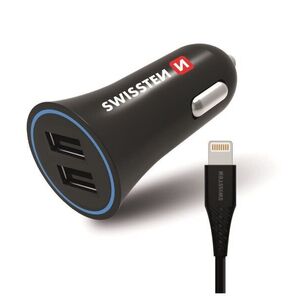 Swissten adapter 2.4A + villámkábel 1.2m kép