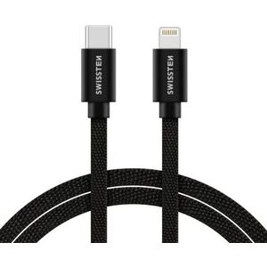 Swissten USB-C to Lightning 2m, fekete kép
