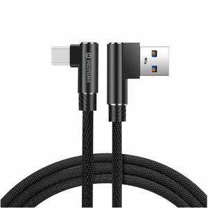 Swissten Arcade USB to USB-C 1, 2m, fekete kép