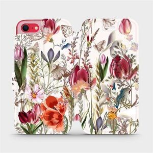 Mobiwear Apple iPhone SE 2020 flip tok - MP01S, virágos rét kép