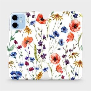 Mobiwear Apple iPhone 12 Mini flip tok - MP04S, mezei virágok kép