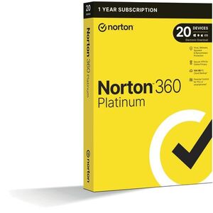 Norton 360 Platinum 100GB, VPN, 1 felhasználó, 20 készülék, 12 hónap (elektronikus licenc) kép