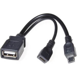PremiumCord USB A/ female + Micro USB/ female kép