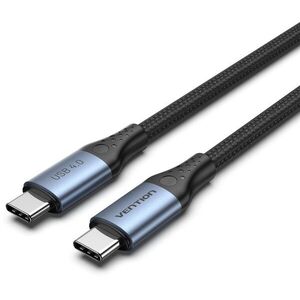 Vention Cotton Braided USB-C 4.0 5A Cable 1m Gray Aluminum Alloy Type kép