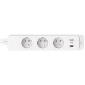 TP-Link Tapo P300, 3x 230V, 3x USB (2xA, 1xC), WiFi, Homekit, PD/QC fast charge kép