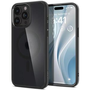 Spigen Ultra Hybrid Frost Black iPhone 15 Pro Max MagSafe tok kép