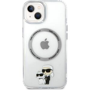 Karl Lagerfeld IML Karl and Choupette NFT iPhone 15 MagSafe átlátszó tok kép
