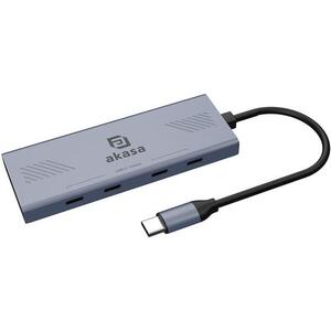 AKASA - USB Type-C 4 Port Hub / AK-CBCA32-18BK kép