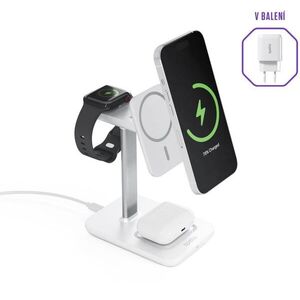 Spello by Epico 3in1 Vezeték nélküli MagSafe töltőállomás, fehér kép