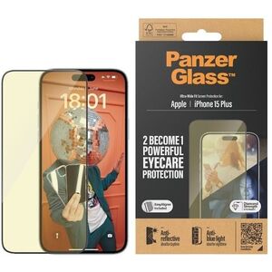 PanzerGlass Apple iPhone 15 Plus üvegfólia - AntiBlue, tükröződésmentes + felhelyező keret kép