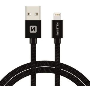 Swissten Lightning 2m, fekete kép