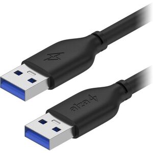 AlzaPower Core USB-A to USB-A 3.2 Gen 1 3m, fekete kép