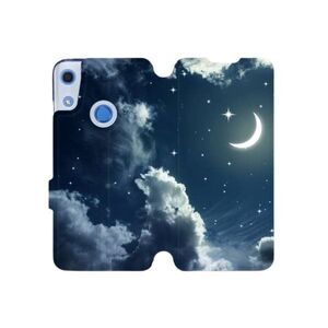 Mobiwear V145P Huawei Y6S flipes tok - éjszakai égbolt és Hold kép