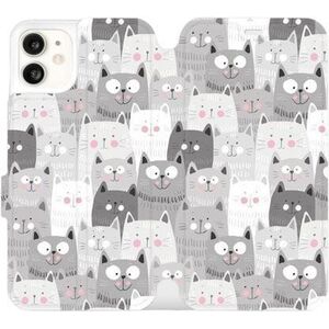 Mobiwear M099P Apple iPhone 11 flipes tok - cicák kép