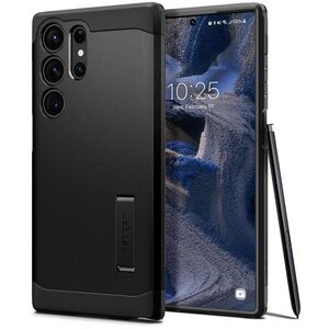 Spigen Tough Armor Black Samsung Galaxy S23 Ultra tok kép