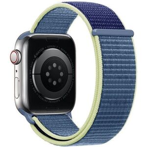Eternico Airy Apple Watch 44mm / 45mm / 46mm / Ultra 49mm - Aura Blue and Gold edge kép