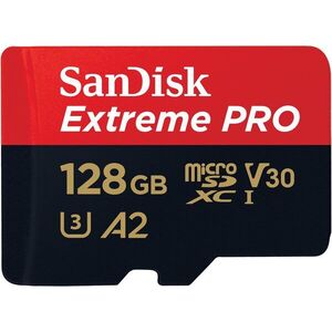 SANDISK microSDXC 128 GB Extreme PRO + Rescue PRO Deluxe + SD adapter kép