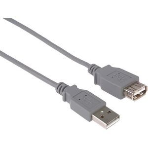 PremiumCord USB 2.0 0, 5m, szürke, hosszabbító kép