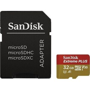 SANDISK MicroSDXC 32GB Extreme Plus + SD adapter kép