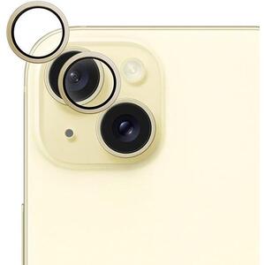Epico iPhone 15/15 Plus kamera védő fólia - alumínium, sárga kép