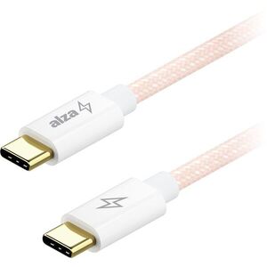 AlzaPower CompactCore USB-C to USB-C 2.0, 100 W, 1 m - rózsaszín kép