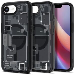 Spigen Ultra Hybrid MagSafe Zero One Black iPhone 17e/16e tok kép