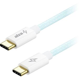 AlzaPower CompactCore USB-C to USB-C 2.0, 100 W, 1 m - világoskék kép