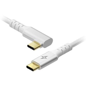 AlzaPower 90AluCore USB-C to USB-C 2.0, 100 W, 2 m - ezüst kép