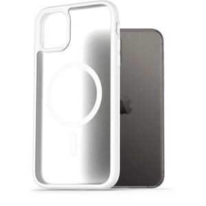 AlzaGuard Matte Case Compatible with Magsafe iPhone 11 fehér tok kép
