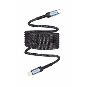 Swissten mágneses kábel önbehúzó USB-C / Lightning 1 m kép