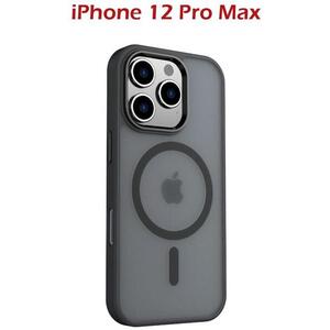 Swissten MagStick Flex iPhone 12 Pro Max fekete tok kép